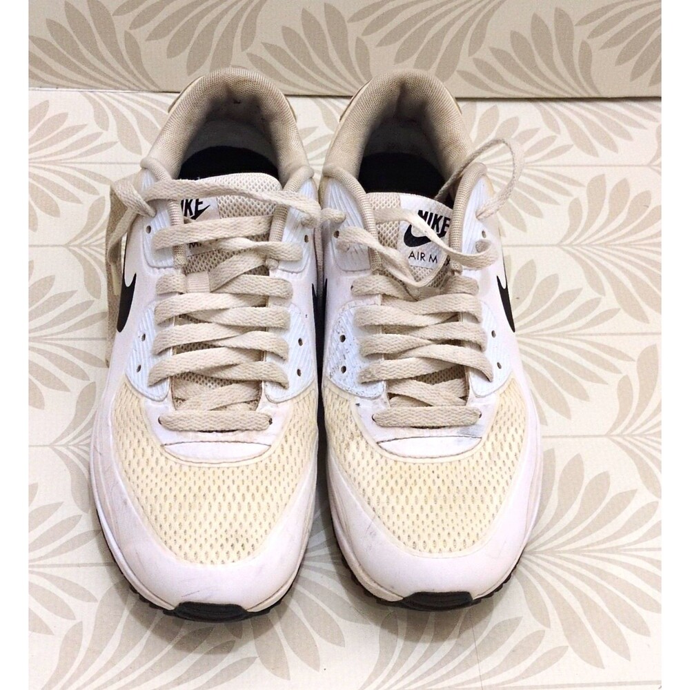 Nike Air Max 90 Golf Men’s Lace-Up Sneakers White/Black Mesh Size 9 CU9978-101